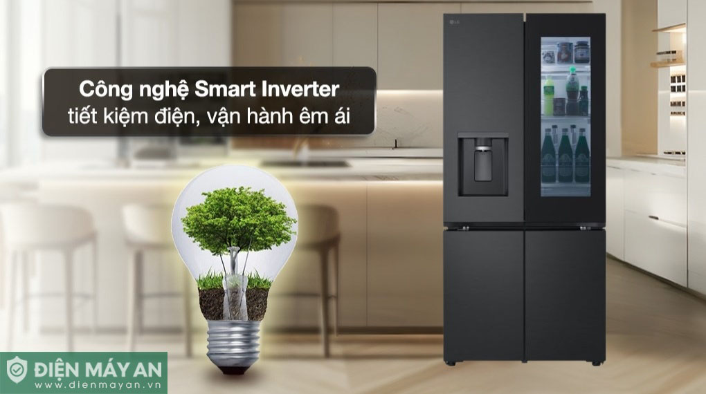 Tủ lạnh LG Inverter 576 lít Multi Door InstaView LFD58BLMAI